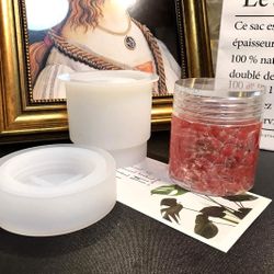 Resin Craft Large Jar W/lid Mold