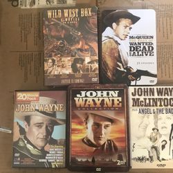 John Wayne , McQueen and Wild West DVD box sets