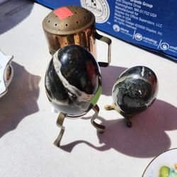 Beautiful Set Of 2 Marble Eggs