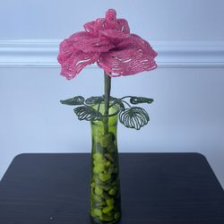 Handmade Beaded Rose