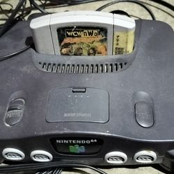 N64 Complete W One Game And 2 Paddles