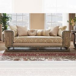 Toscana Luxe Beige Sofa / HD-S9011