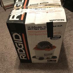 Ridgid 12 gal 5.0 peak hp Wet/dry vac