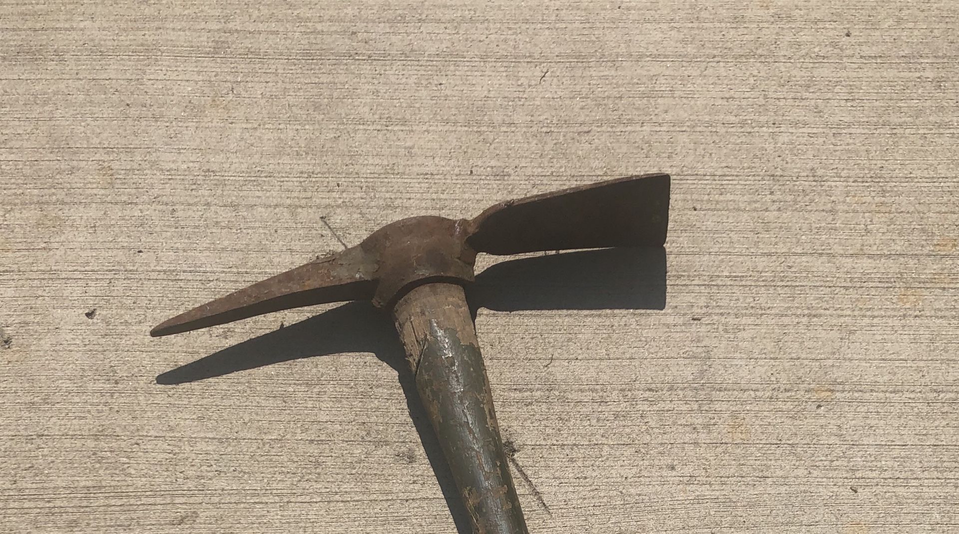 Antique steel tool Ax & Pick combination 19 inches solid