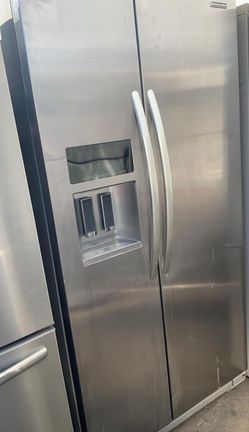 Kitchen Aid Side-by-Side Stainless Steel Fridge
