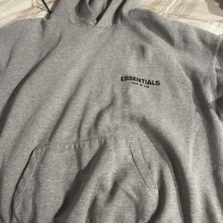 gray essentials hoodie