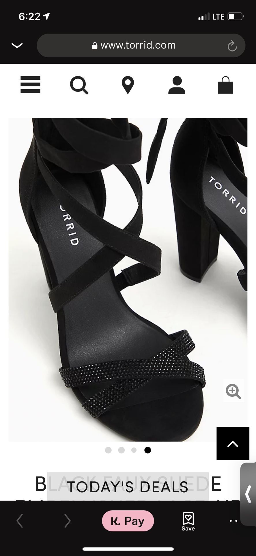 TORRID Sparkle Black Heels