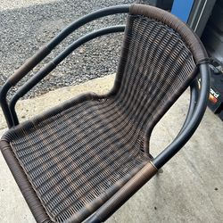 Brown Rattan chairs- 2  - OBO