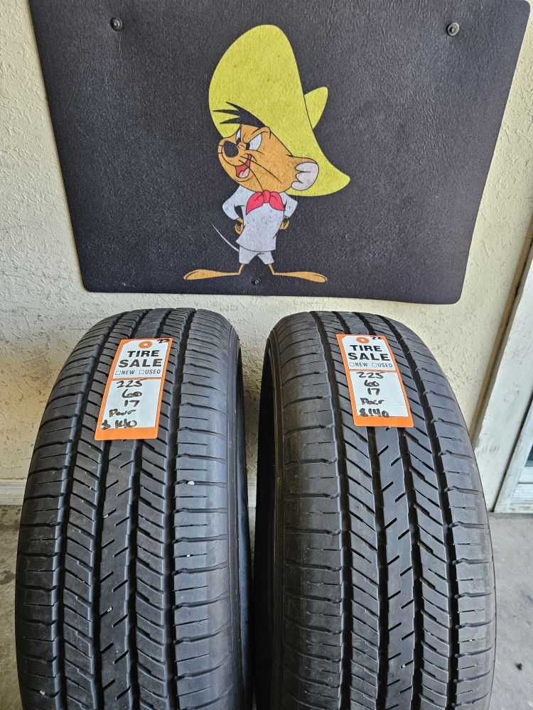 225/60/17 Yokohama Tires (2)