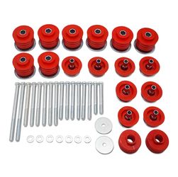 Super Duty Red Body Mount Bushing Kit for 2008-2016 Ford F250 F350 2WD 4WD