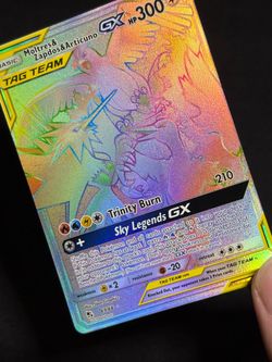 Moltres & Zapdos & Articuno GX Rainbow Rare 69/68
