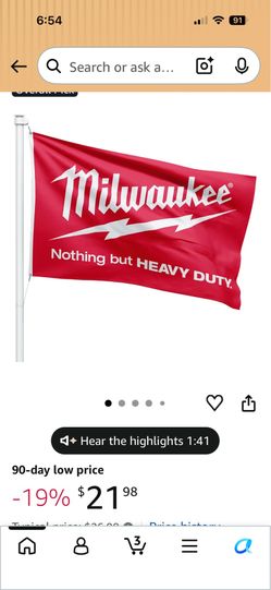 Milwaukee 3x5 flags