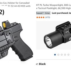 Meigon  Right Holster & Olight  PL Turbo Val