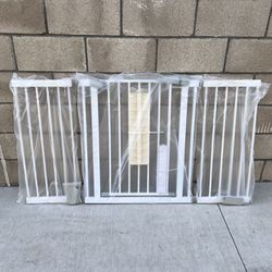NEW Extra Wide 54.3”- 57” Baby Gate for Doorways Pressure Mount Stair Safety Gates w/Auto-Close **5 available, $50 ea**
