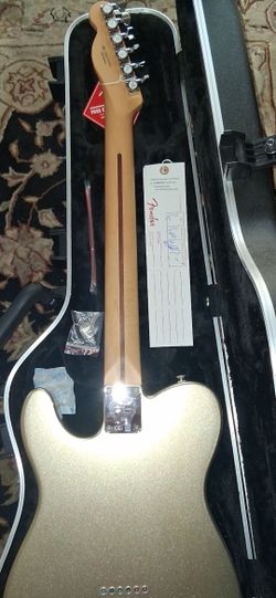 50s Style Telecaster with Fender Case, Diamond Anniversary Metalic, Great Shape, Locking Tuners; Best $ Or Trade a US Stratocaster +$ to U