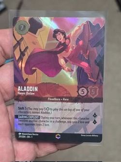 Disney Lorcana Aladdin - Heroic Outlaw (Alternate Art)