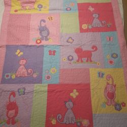 Little Girls Kitten Quilt