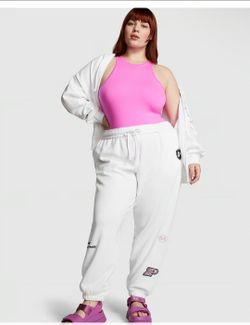 New Victoria Secret Pink Embellished Sweat Pants Size XXL