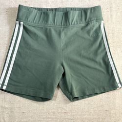Adidas Olive Green Fitted Shorts