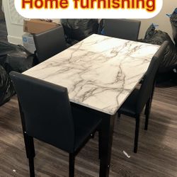 Furniture table with four chair