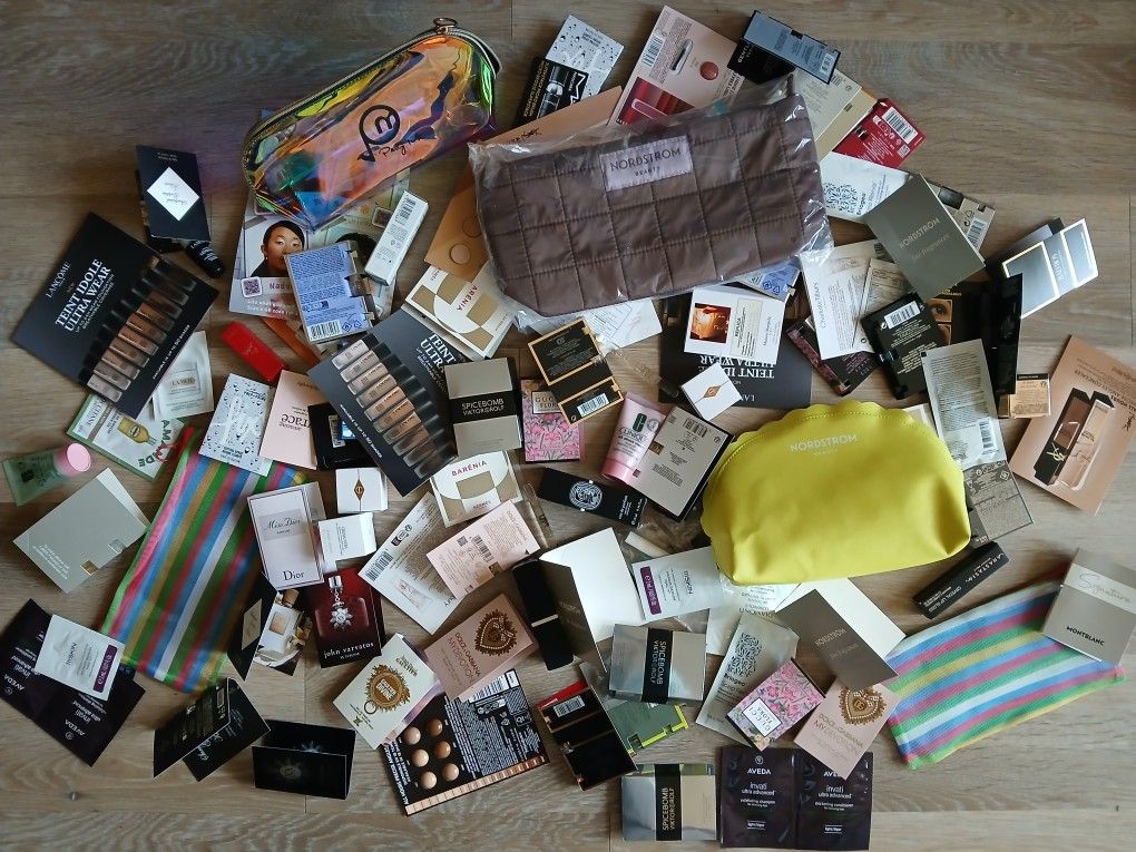 10 Mix Lot Makeup Cosmetic Pouch Bag Case Perfume Parfume Skin Care Hair Product