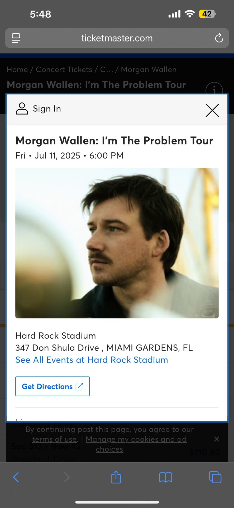 MORGAN WALLEN CONCERT TICKETS - HARD ROCK STADIUM JULY 11