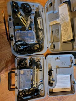Dremel 4000 & Dremel 3000 Rotary Tools with Cases + Acessories