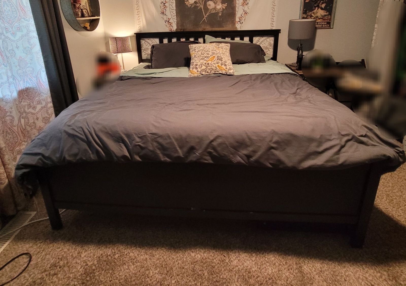 IKEA HEMNES CALIFORNIA KING BED 100$ OBO