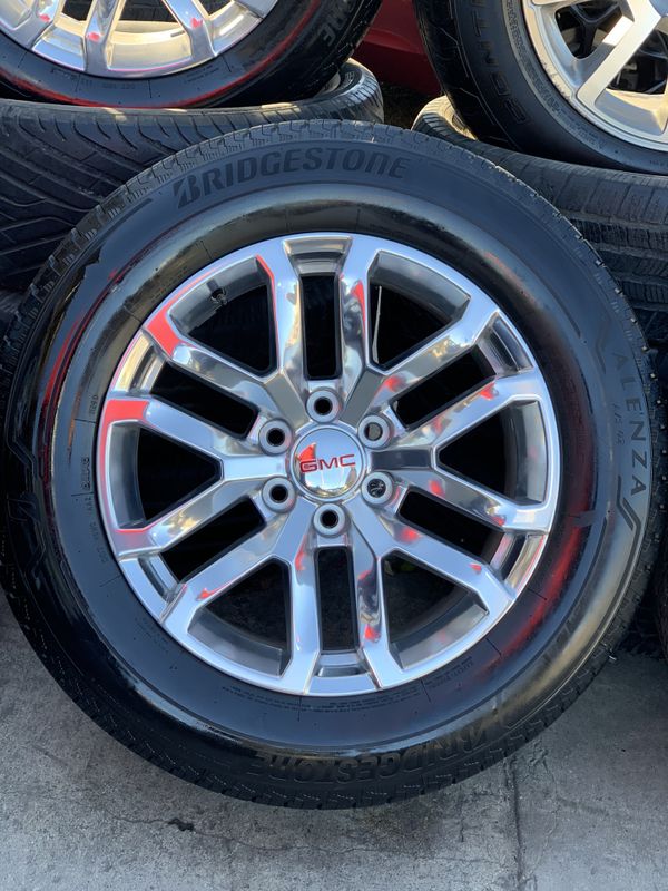 20 Gmc Polished Chrome Wheels On Bridgestone Tires For