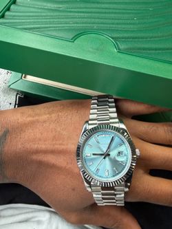 Ice blue watch