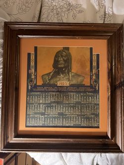 Vintage 1932 American Indian Calendar