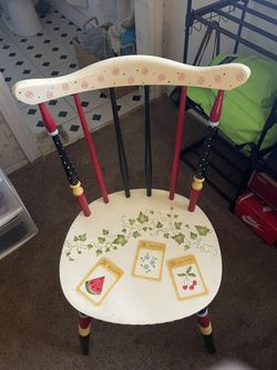 Hand Painted Chair