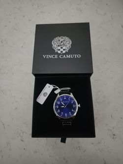 Vince Camuto Black Leather Watch ⌚️ 