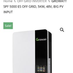 Growatt 5000 Watt All In One Off-grid Solar Inverter. Controller