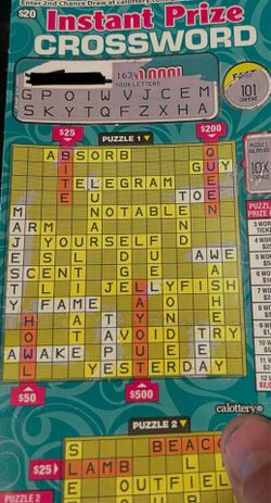 $2,000 prize Scratcher for $1,400