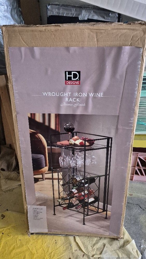 Wrought Iron Wine Rack