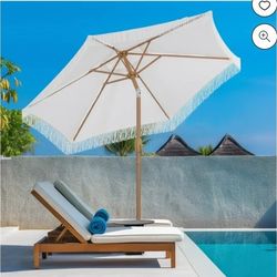 7.5 Ft fringe Patio Umbrella