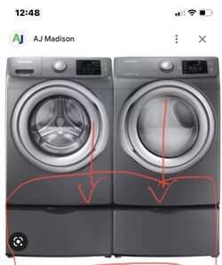 Samsung 27” Laundry Pedestal 2 Pc. Set