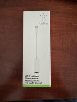 USB “C” To Ethernet Adapter.