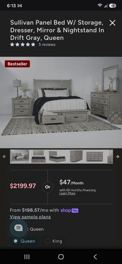 Complete Queen Bed Set drawers with nightstand