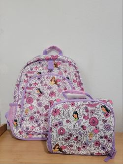 Disney Princess Backpack And Lunch Bag