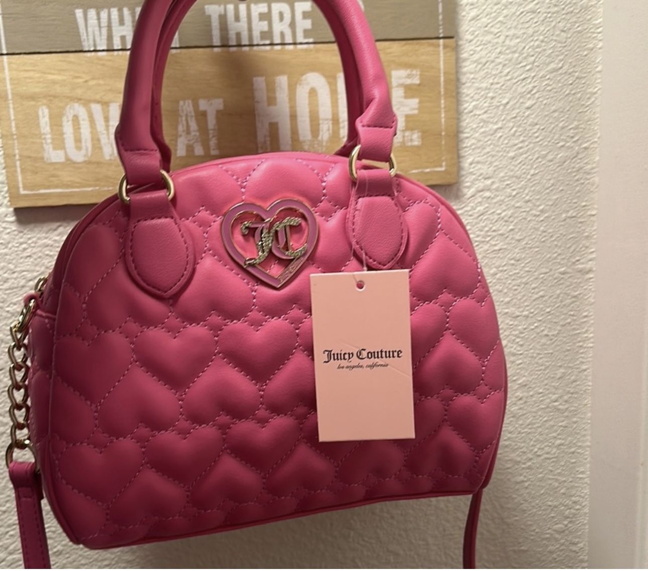 ✨ Juicy Couture Flawless Dome Satchel – Juicy Pink | Quilted Hearts ✨