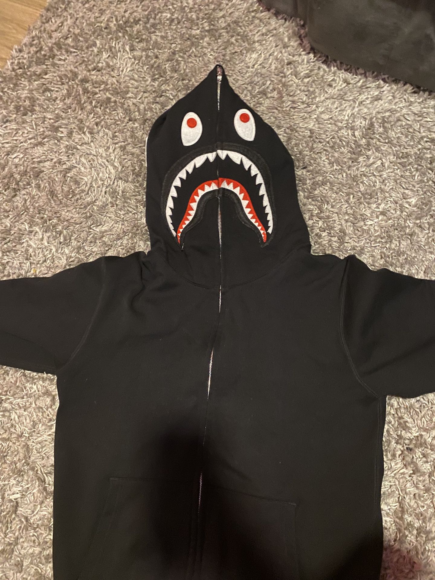 black bape hoodie (size S)