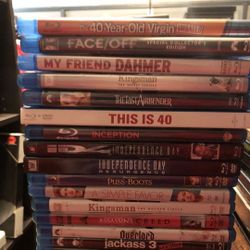18 Mixed Blu-Rays $2. Ea. 