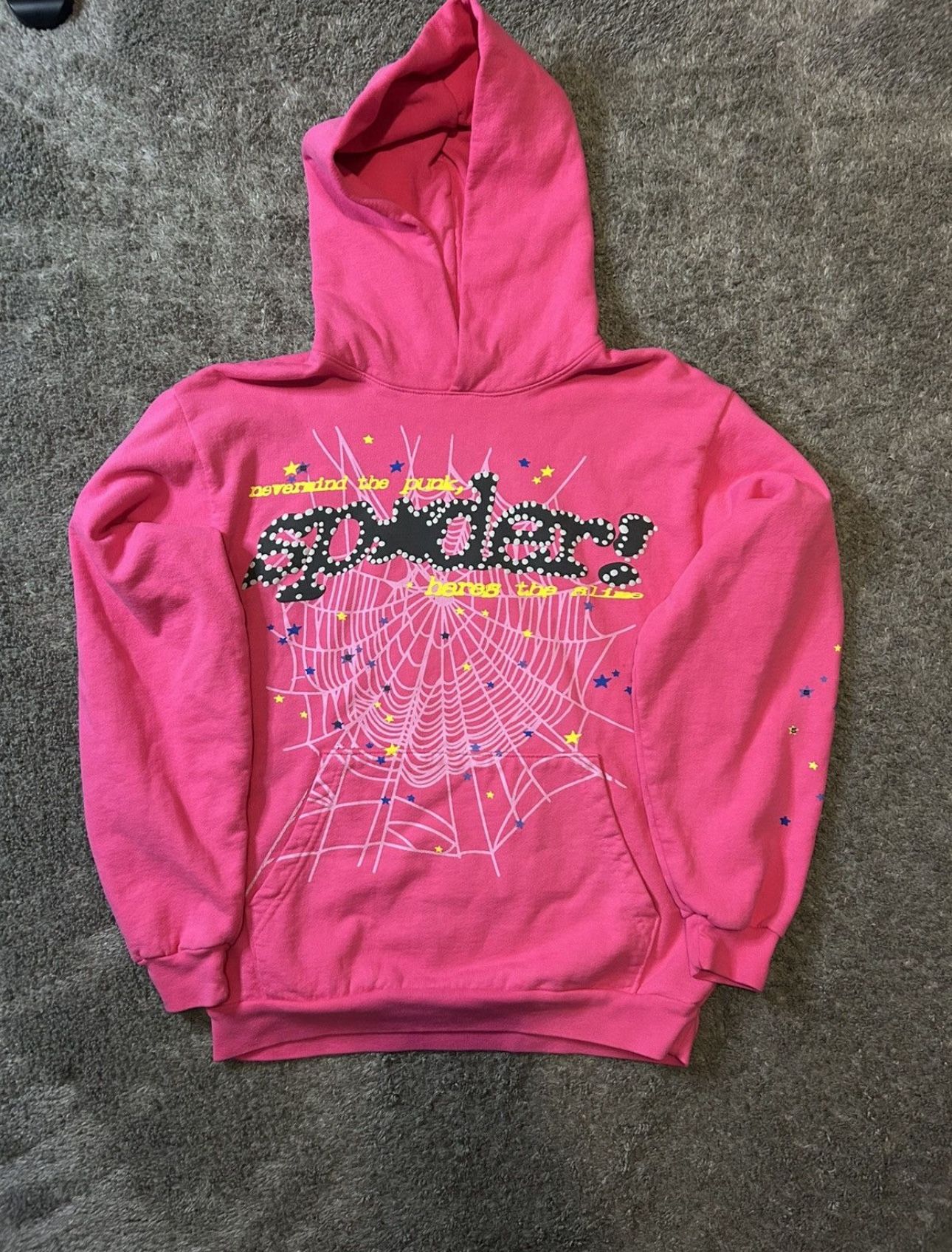 Pink Sp5der hoodie