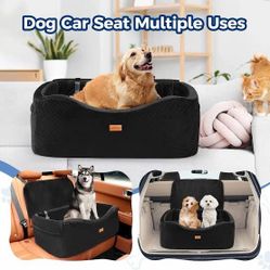 Black Dog Car Seat Pet Booster Seat
