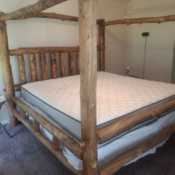 Unique King Size Log Bed Frame
