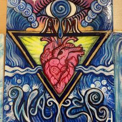 3 Original Paintings By Artist holliraja 