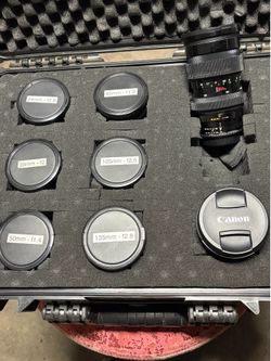 Canon 8 piece set with water resistant hard case !!