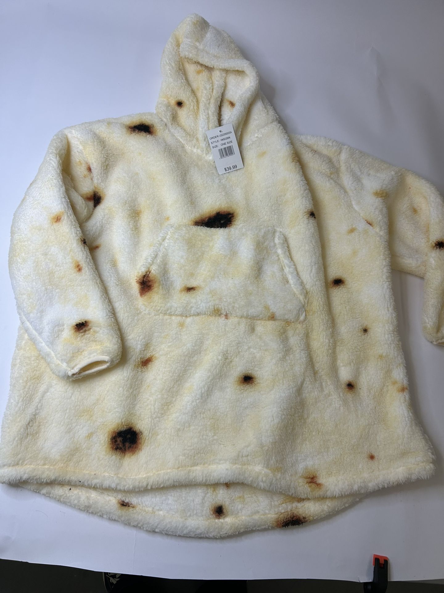 Wearable Blanket Burrito Flour Tortilla Winter Fleece Wrap For Kids